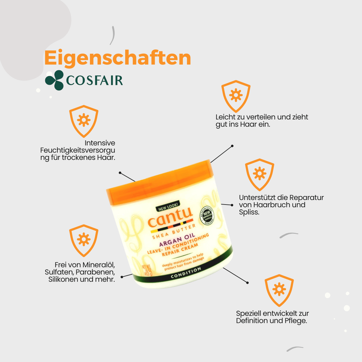 Cantu Shea Butter Conditioning Repair Cream 453g - CosFair GmbH