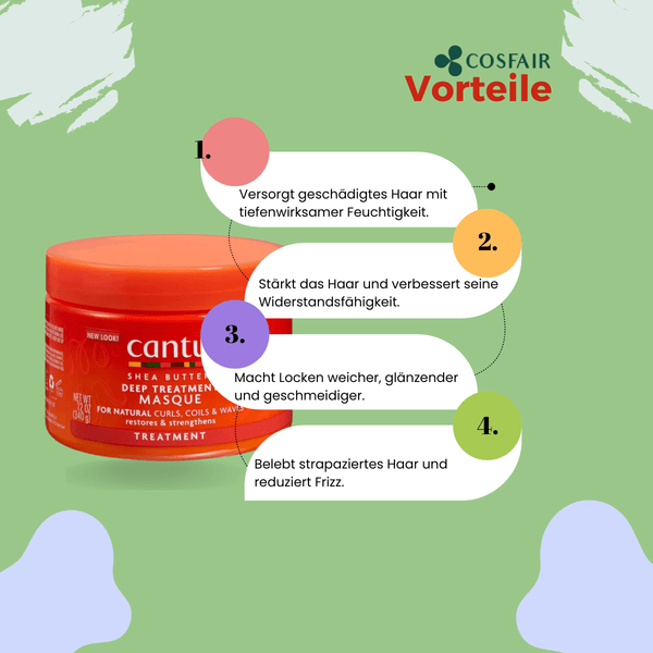 Cantu Shea Butter Deep Treatment Masque 340g - CosFair GmbH