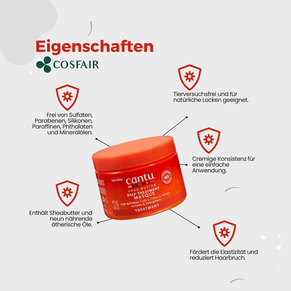 Cantu Shea Butter Deep Treatment Masque 340g - CosFair GmbH