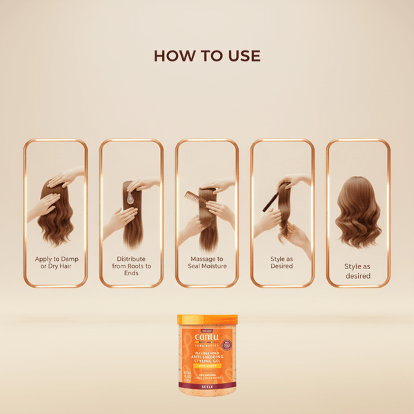 Cantu Shea Butter Flexible Hold Anti - Shedding Styling Gel 524g - CosFair GmbH