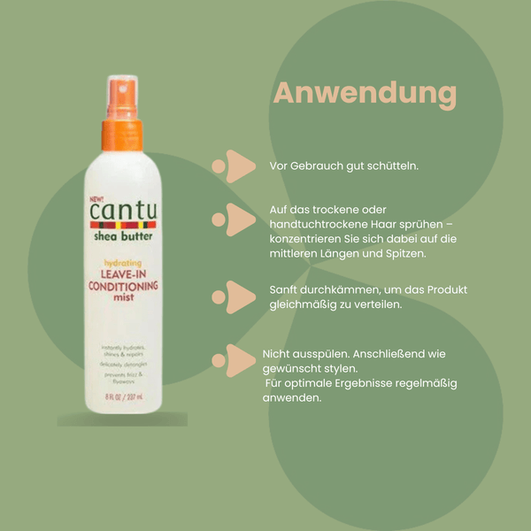 Cantu Shea Butter Hydrating Leave - in Conditioning Mist 237ml - CosFair GmbH
