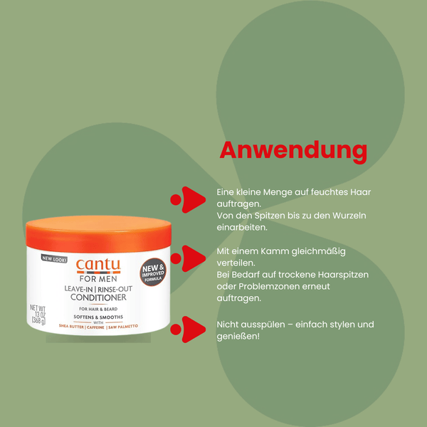 Cantu Shea Butter Men’s Collection Leave - in Conditioner 370g - CosFair GmbH