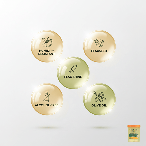 Cantu Shea Butter Moisture Styling Gel Flaxseed & Olive Oil 524g - CosFair GmbH