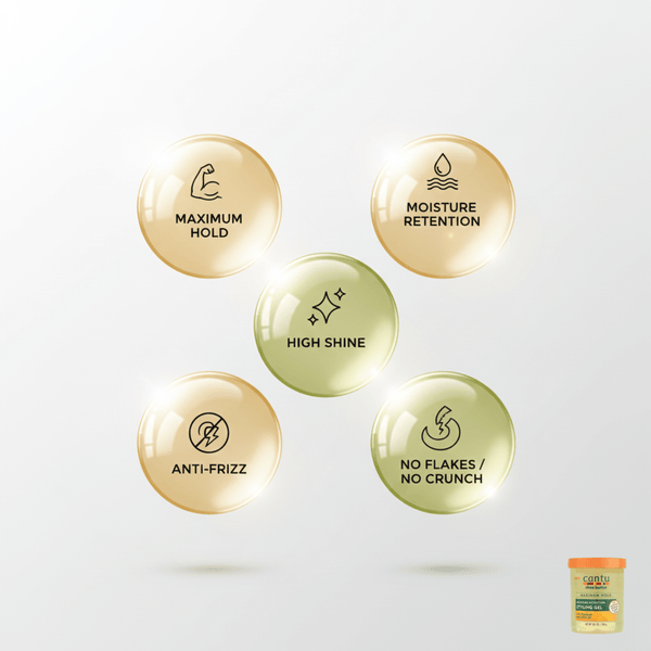 Cantu Shea Butter Moisture Styling Gel Flaxseed & Olive Oil 524g - CosFair GmbH