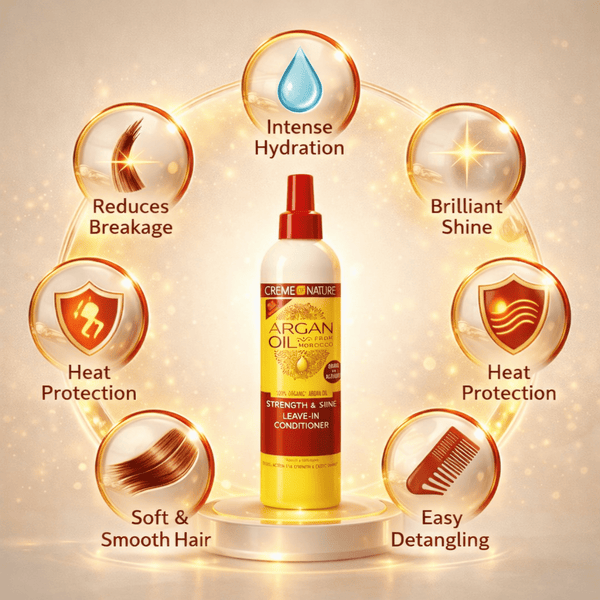 Creme of Nature Argan Oil Strength & Shine Leave - in Conditioner 250 ml - CosFair GmbH