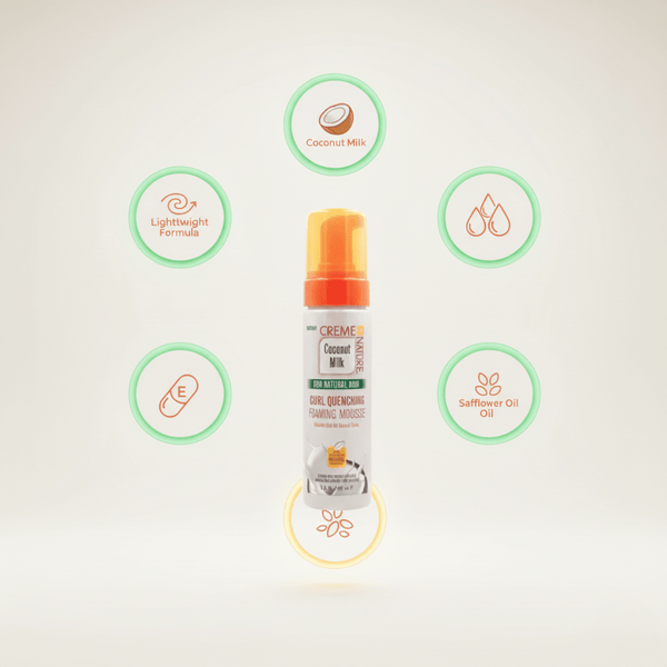 Creme of Nature Coconut Milk Curl Quenching Foaming Mousse 207ml - CosFair GmbH