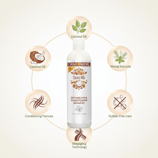 Creme of Nature Coconut Milk Detangling Conditioning Shampoo 354ml - CosFair GmbH
