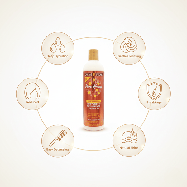 Creme of Nature Pure Honey Moisturizing Dry Defense Shampoo 355ml - CosFair GmbH