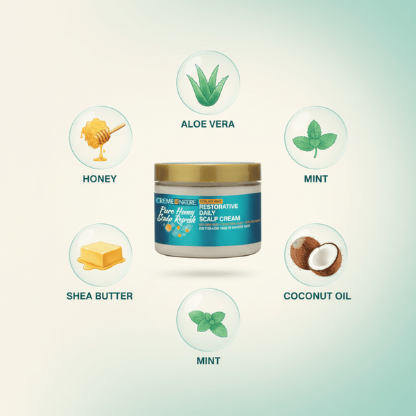 Creme of Nature Pure Honey Restorative Daily Scalp Cream 135g - CosFair GmbH