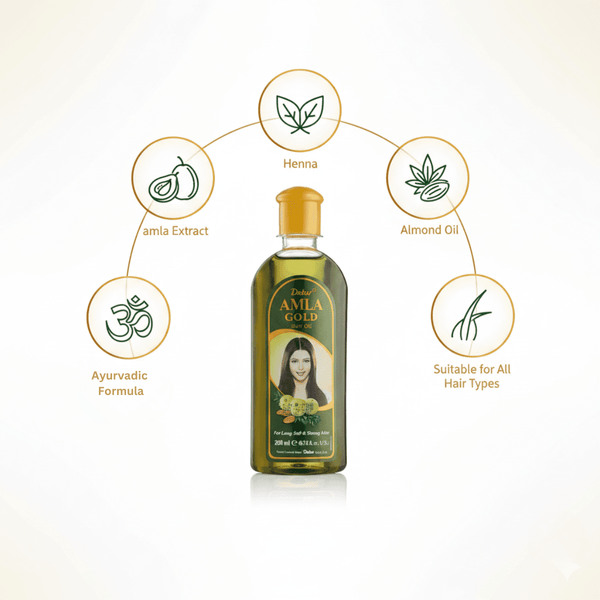 Dabur Amla Gold Hair Oil 200ml - CosFair GmbH