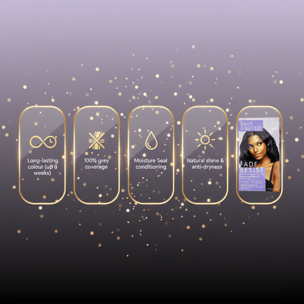 Dark & Lovely Fade Resist Hair Color 371 Jet Black - CosFair GmbH