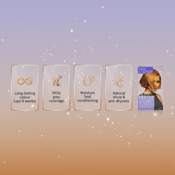 Dark & Lovely Fade Resist Hair Color 377 Sun Kissed Brown - CosFair GmbH