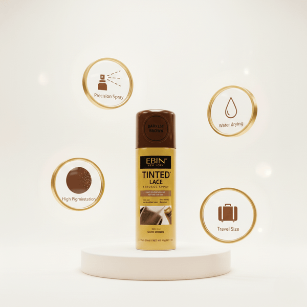 Ebin New York Tinted Lace Aerosol Spray Darkest Brown 49g - CosFair GmbH