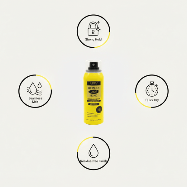 Ebin New York Wonder Lace Bond Adhesive Spray Extra Mega Hold Original 80ml - CosFair GmbH