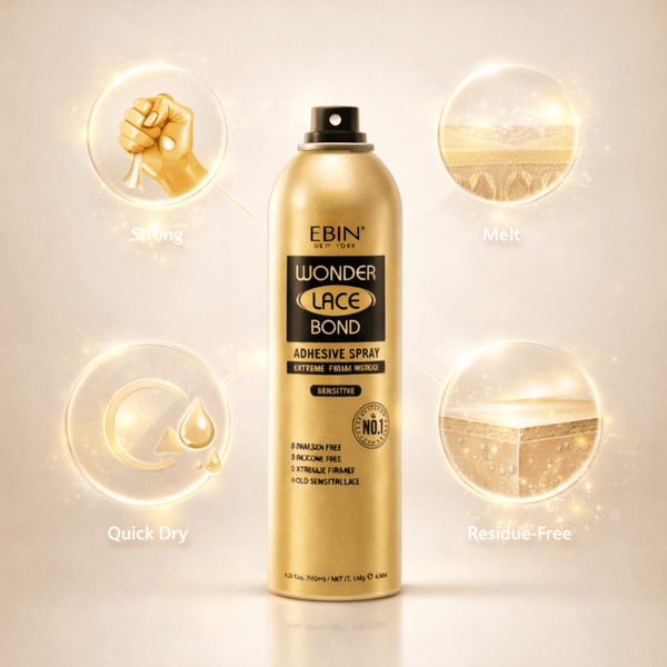 Ebin New York Wonder Lace Bond Adhesive Spray Extreme Firm Hold Sensitive 180ml - CosFair GmbH