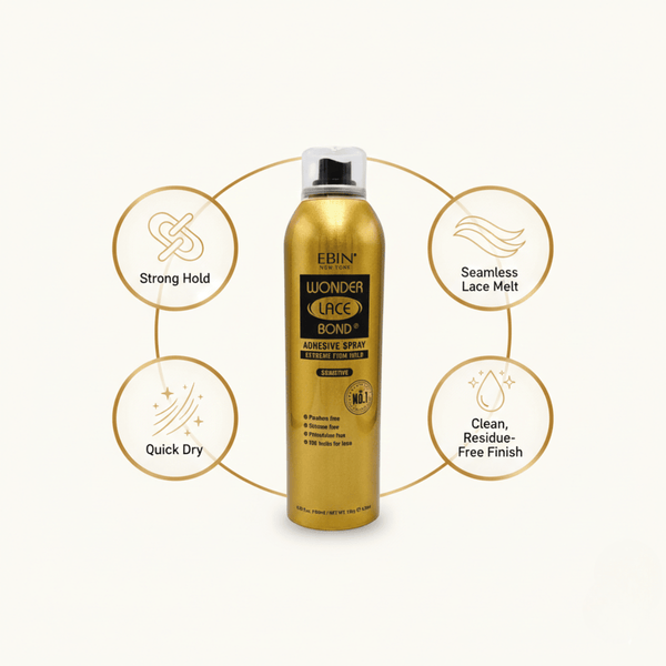 Ebin New York Wonder Lace Bond Adhesive Spray Sensitive 180ml - CosFair GmbH