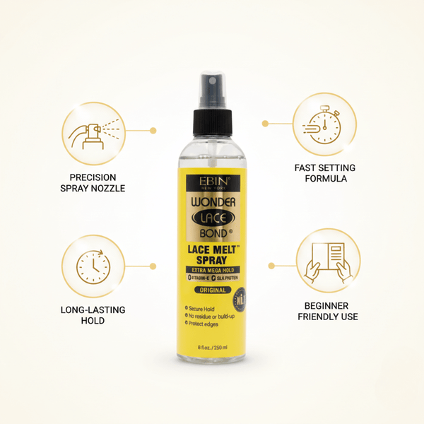 Ebin New York Wonder Lace Bond Melting Spray Extra Mega Hold Original 250ml - CosFair GmbH