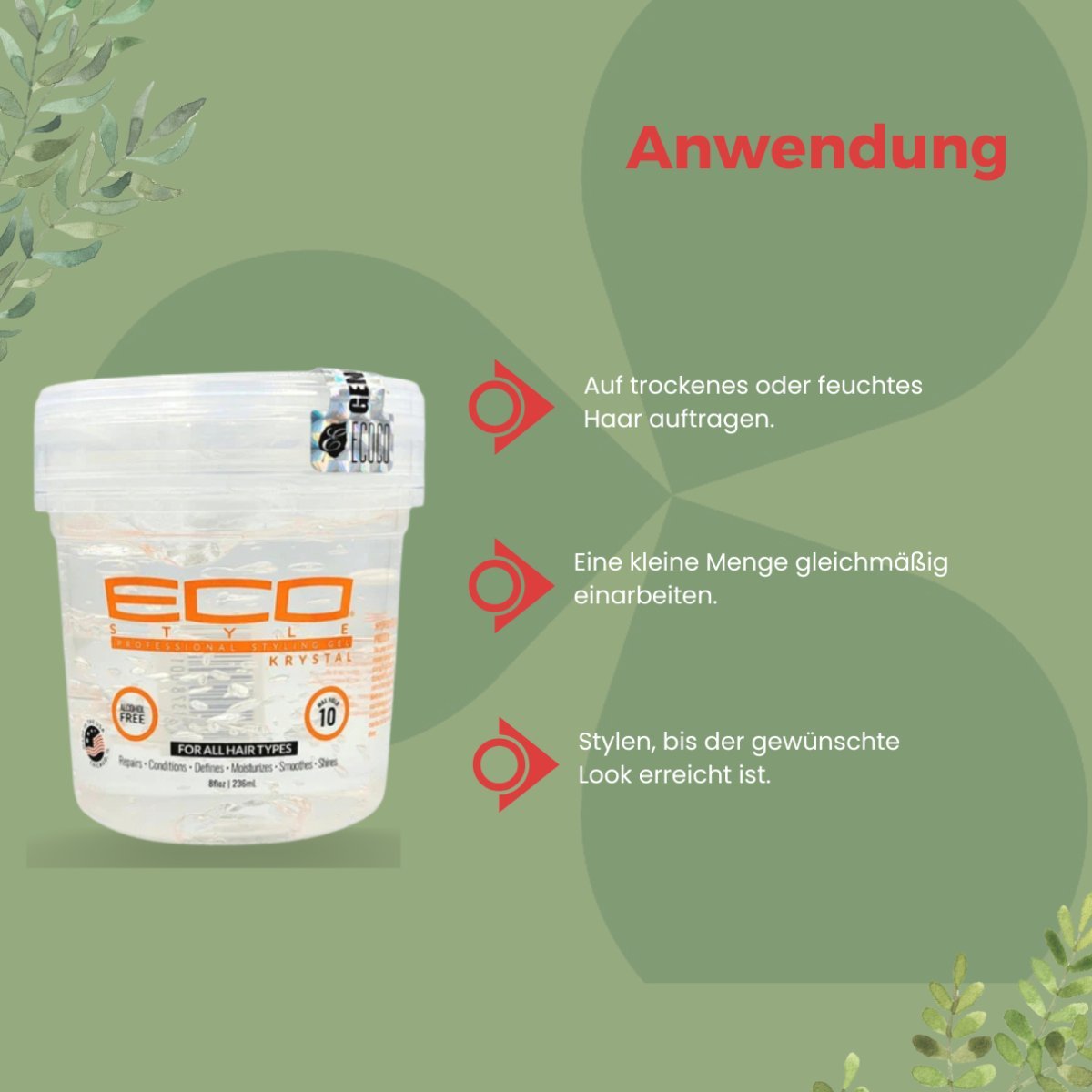 Eco Style Krystal Styling Gel 236ml - CosFair GmbH
