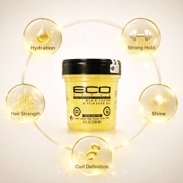 Eco Styler Black Castor & Flaxseed Oil Styling Gel 236ml - CosFair GmbH