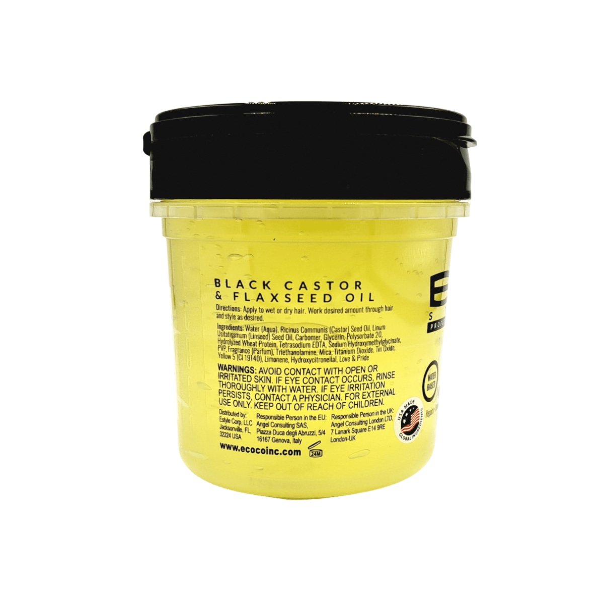 Eco Styler Black Castor & Flaxseed Oil Styling Gel 236ml - CosFair GmbH