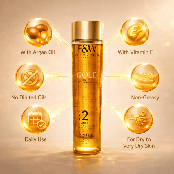 Fair & White GOLD 2 Revitalizing Argan Oil 200ml - CosFair GmbH