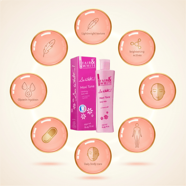 Fair & White So White Maxi tone Body Milk 250ml - CosFair GmbH