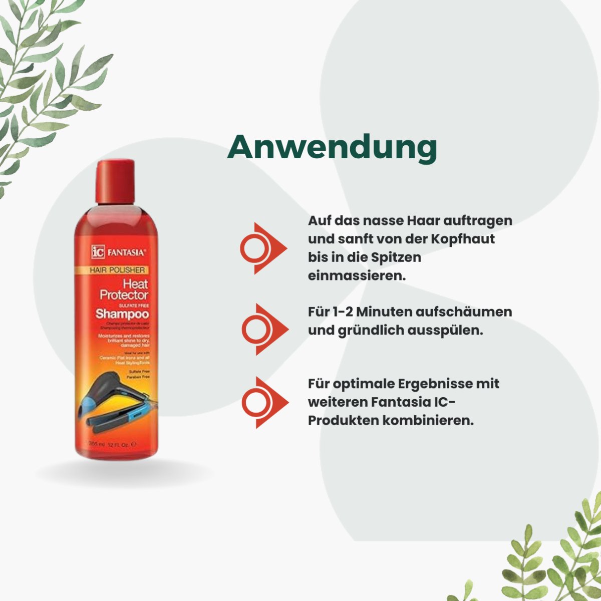 Fantasia IC Hair Polisher Heat Protector Sulphate Free Shampoo - CosFair GmbH