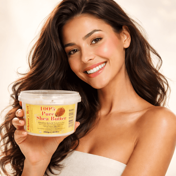 Ghana's Best Easy Melt 100% Pure Shea Butter 280g - WHITE - CosFair GmbH