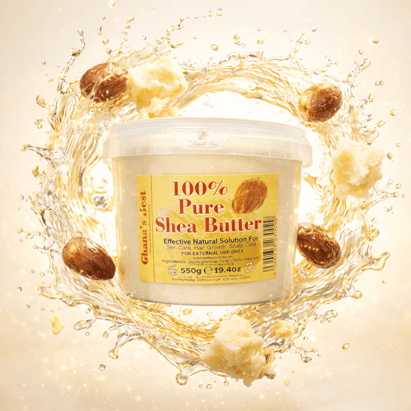 Ghana's Best Easy Melt 100% Pure Shea Butter 550g - WHITE - CosFair GmbH
