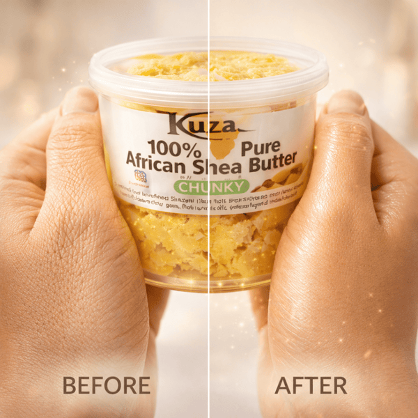 Kuza Pure African Sheabutter Chunky 283g - CosFair GmbH