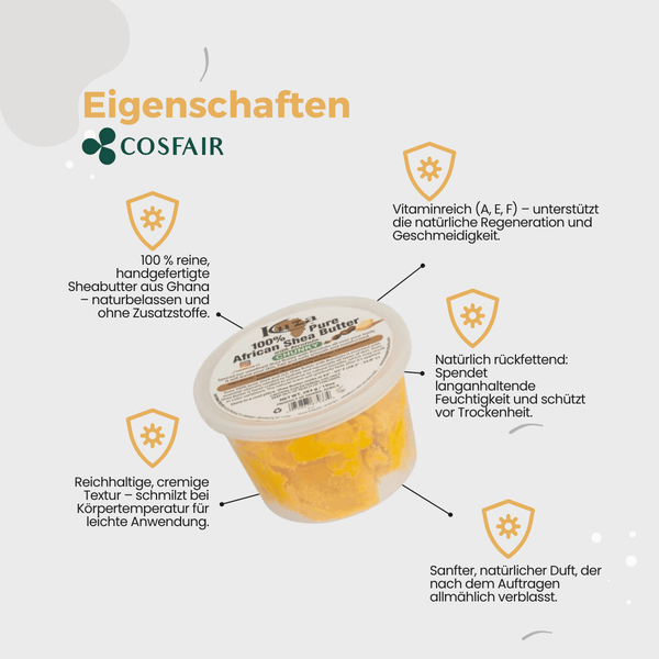 Kuza Pure African Sheabutter Chunky 283g - CosFair GmbH