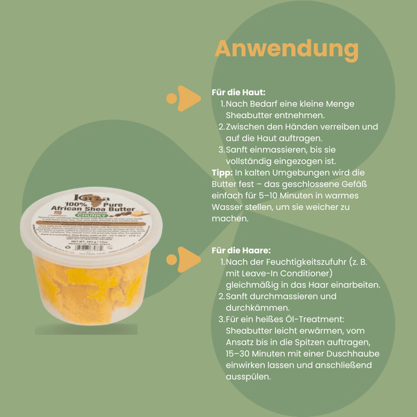 Kuza Pure African Sheabutter Chunky 283g - CosFair GmbH