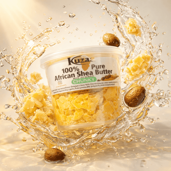 Kuza Pure African Sheabutter Chunky 283g - CosFair GmbH