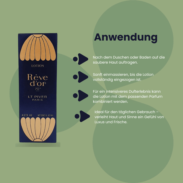 LT Piver Paris Lotion Reve d'or Lotion Parfüm 423ml - CosFair GmbH