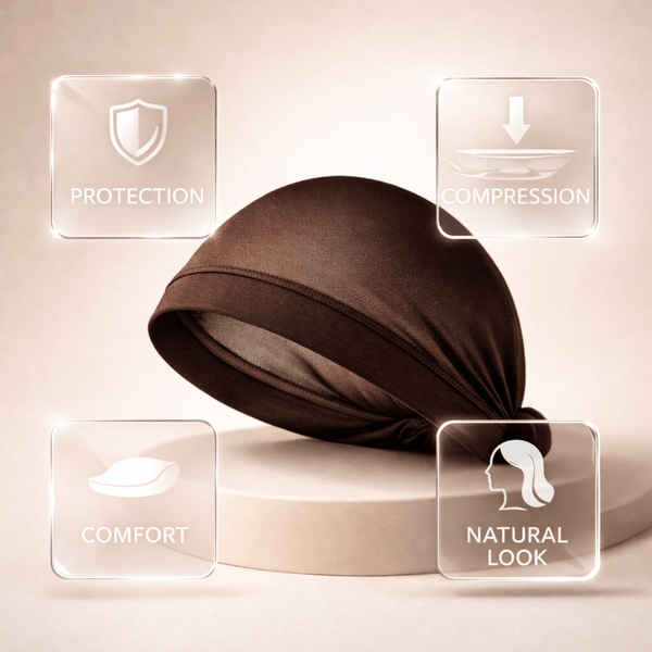 Magic Deluxe Stocking Wig Cap - Value Pack - Dark Brown - CosFair GmbH