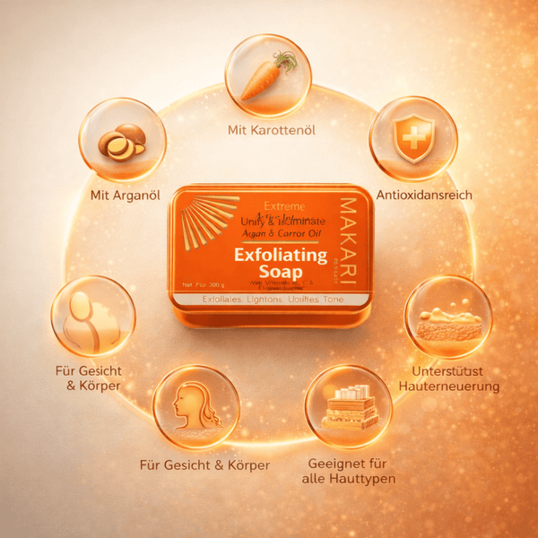 Makari Extreme Argan & Carrot Oil Exfoliating Soap 200g - CosFair GmbH