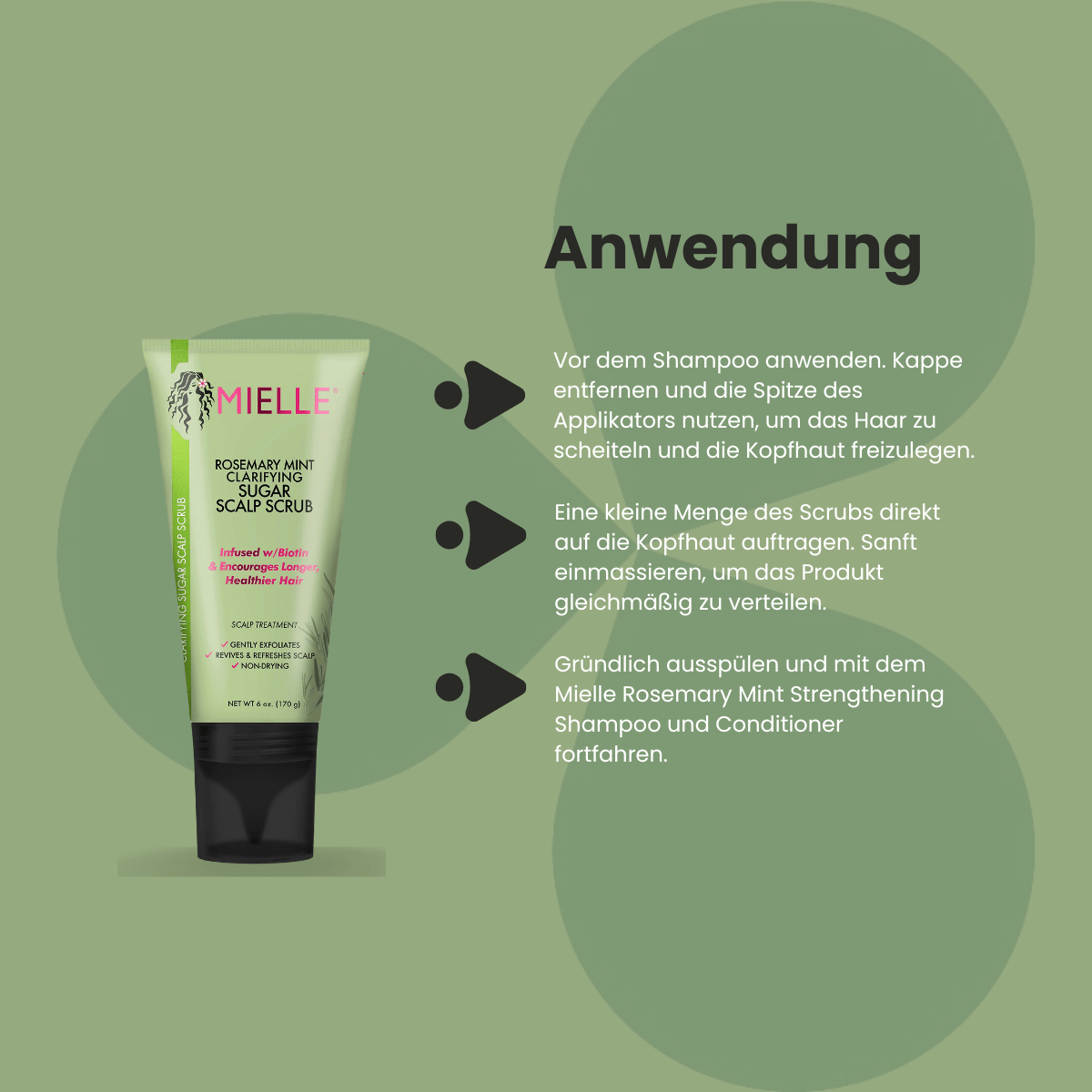 Mielle Rosemary Mint Clarifying Sugar Scalp Scrub - CosFair GmbH