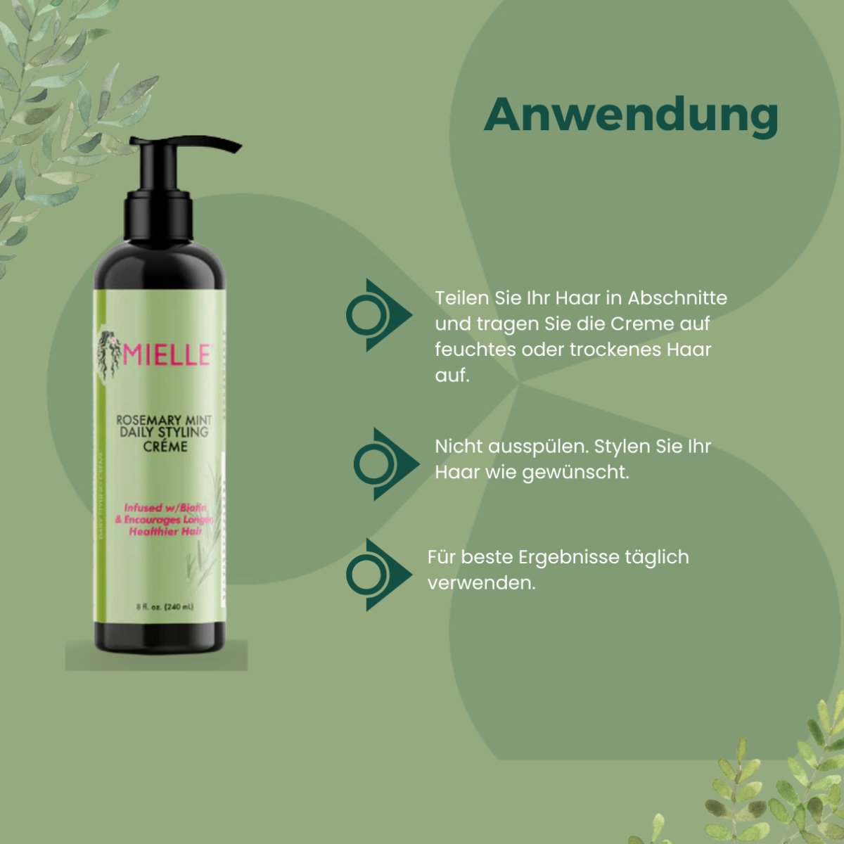 Mielle Rosemary Mint Daily Styling Créme 240ml - CosFair GmbH