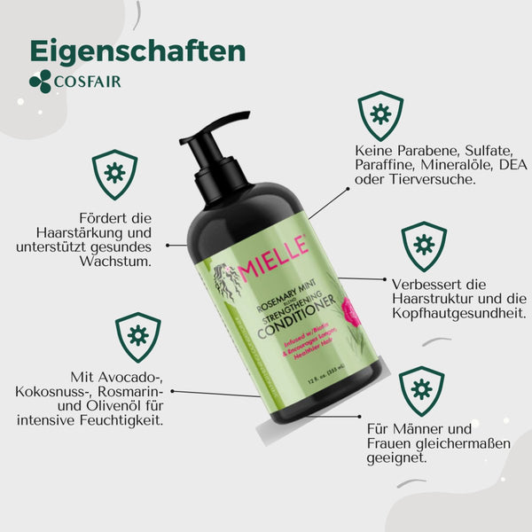 Mielle Rosemary Mint Strengthening Conditioner 355ml - CosFair GmbH