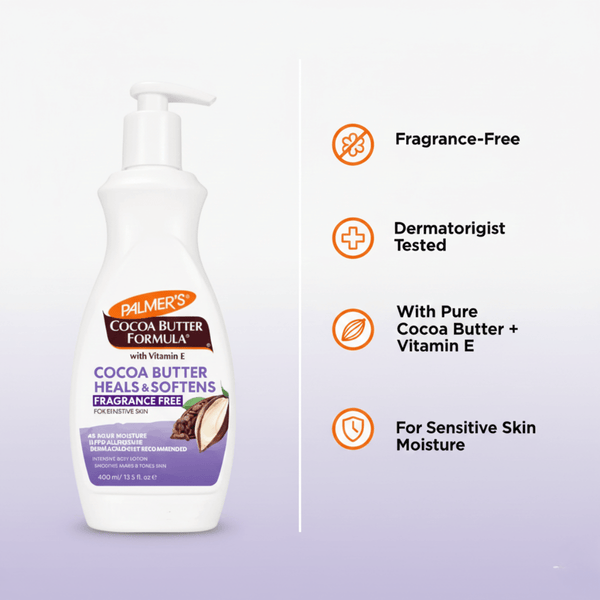Palmer's Cocoa Butter Formula Fragrance Free Cocoa Butter Softens 400 ml - CosFair GmbH