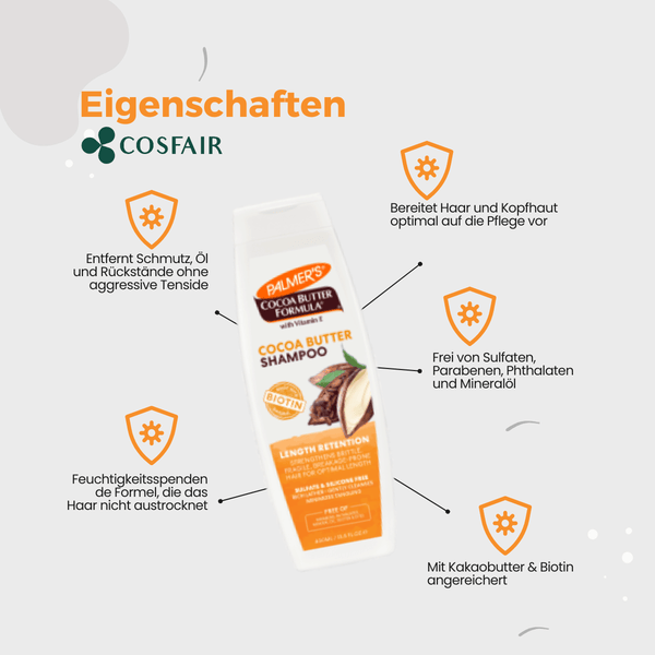 Palmer's Cocoa Butter Formula Length Retention Shampoo 400 ml - CosFair GmbH