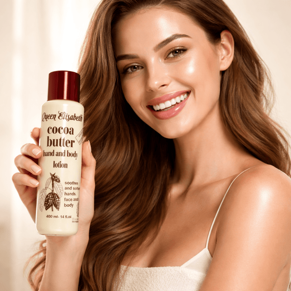 Queen Elisabeth Cocoa Butter Hand and Body Lotion 400 ml - CosFair GmbH