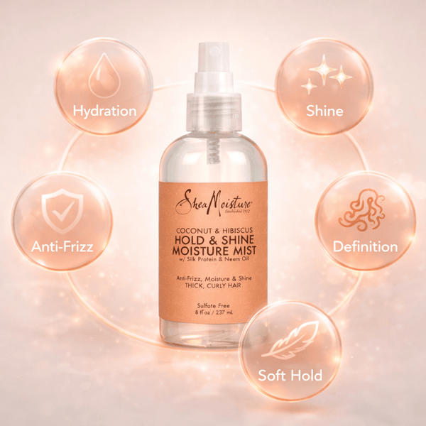 Shea Moisture Coconut & Hibiscus Hold Shine Moisture Mist 237 ml - CosFair GmbH