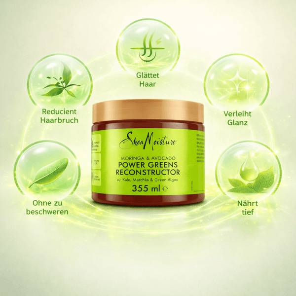Shea Moisture Moringa & Avocado Power Greens Reconstructor 355 ml - CosFair GmbH