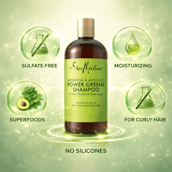 Shea Moisture Moringa & Avocado Power Greens Shampoo 384 ml - CosFair GmbH