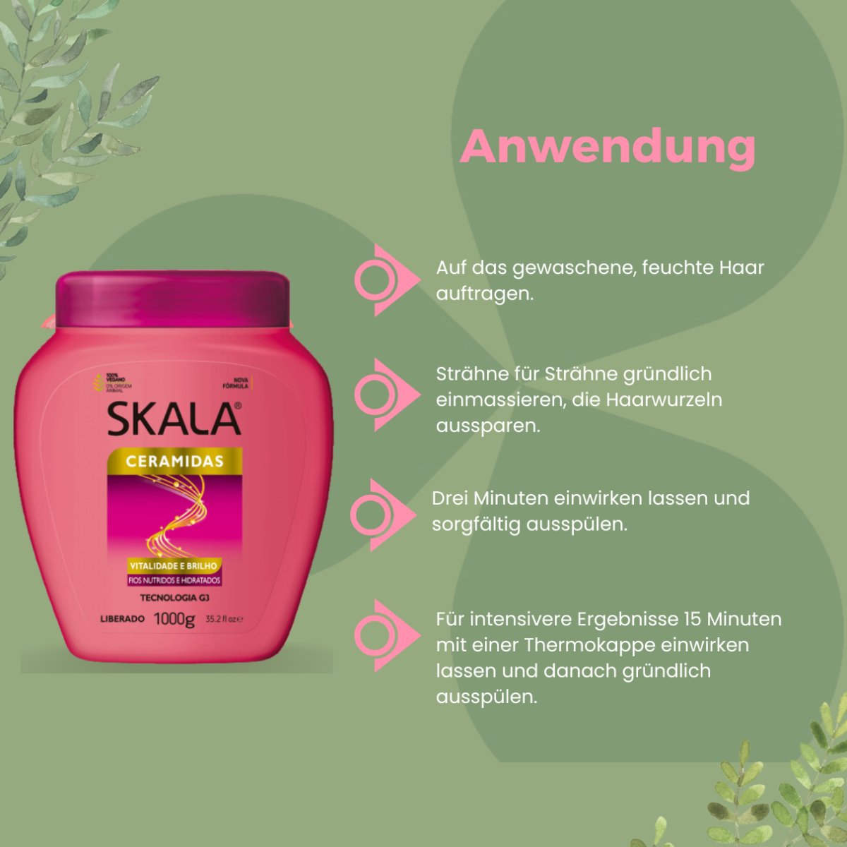 SKALA Brasil Ceramidas 2 in 1 Hair Cream 1000g - CosFair GmbH