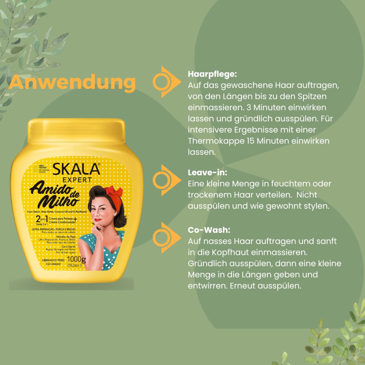 SKALA Expert Amido de Milho 2 in 1 Hair Cream 1000g - CosFair GmbH