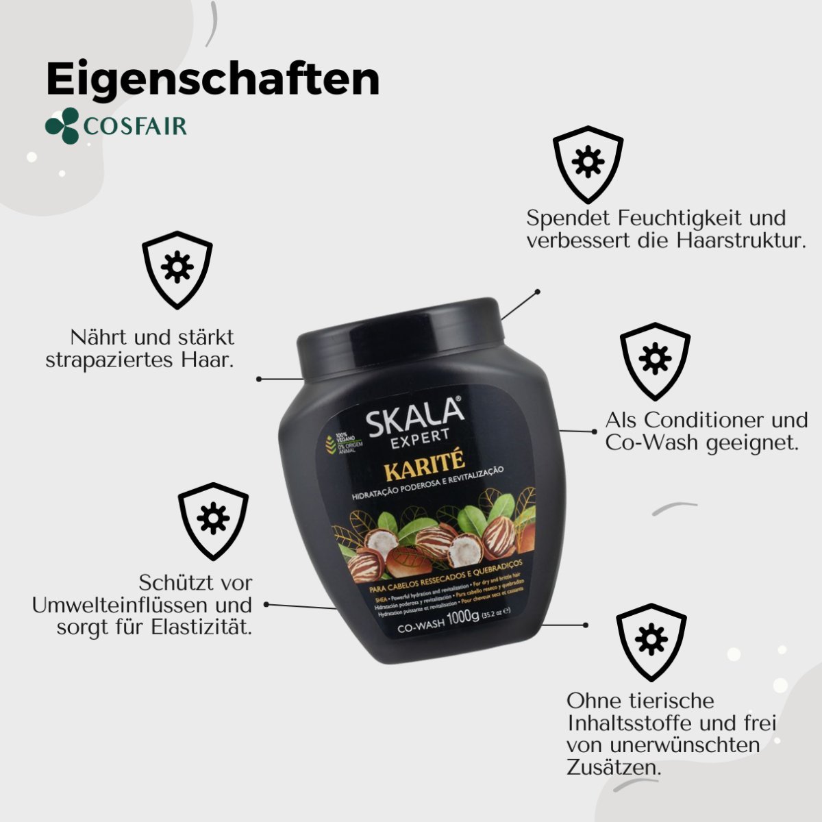SKALA Expert Manteiga de Karité 2 in 1 Co - Wash 1000g - CosFair GmbH