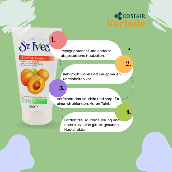 St. Ives Blemish Control Apricot Scrub 150 ml - CosFair GmbH