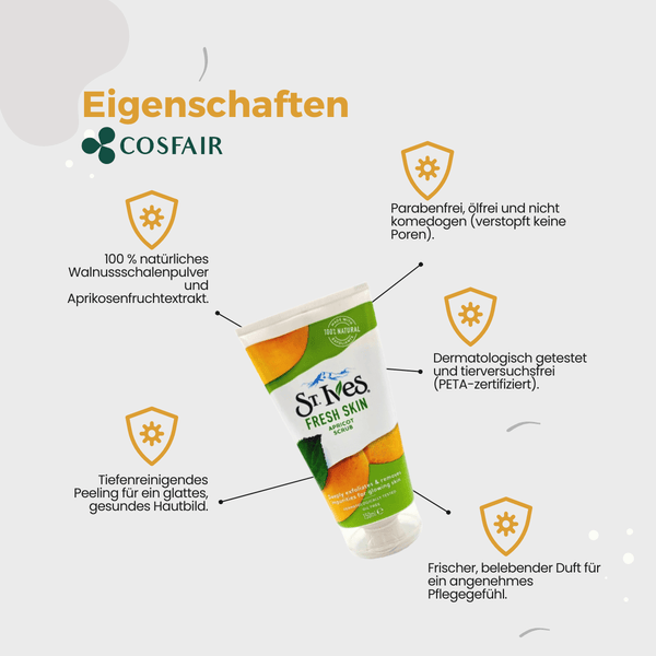 St. Ives Fresh Skin Apricot Scrub 150 ml - CosFair GmbH